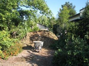 One wheelbarrow at a time.