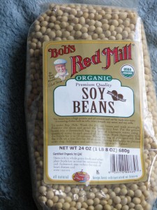 Organic soybeans.