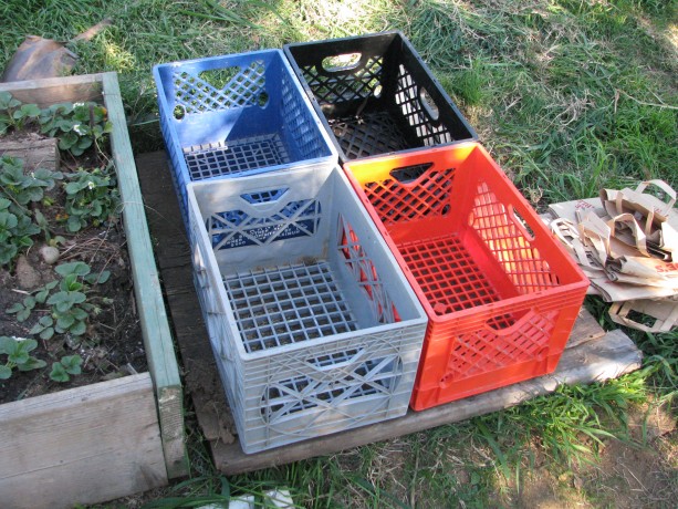 I have extra milk crates, and a source for more, so why not use them?