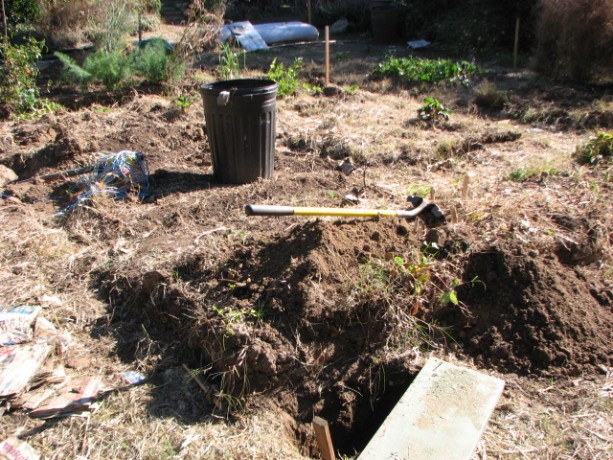 The trenching begins.