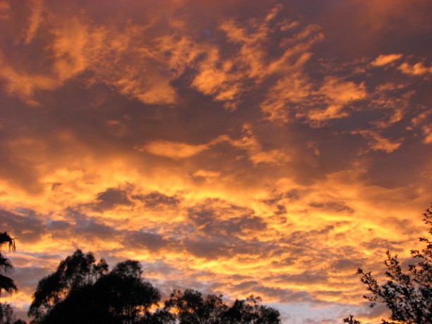 A Maxfield Parrish sunset.